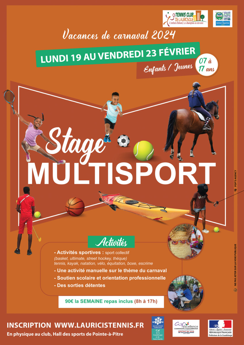 Stage Multisports (Carnaval) 🎊🏇⛹️🏄 